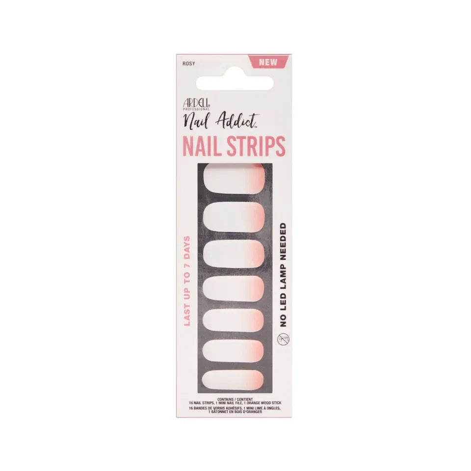 Ardell Nail Addict Nail Strips Rosy — CLIPRONS