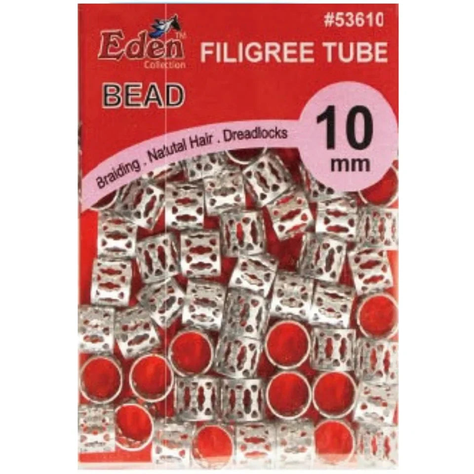EDEN Grey 10mm Bead Filigree Tube — CLIPRONS