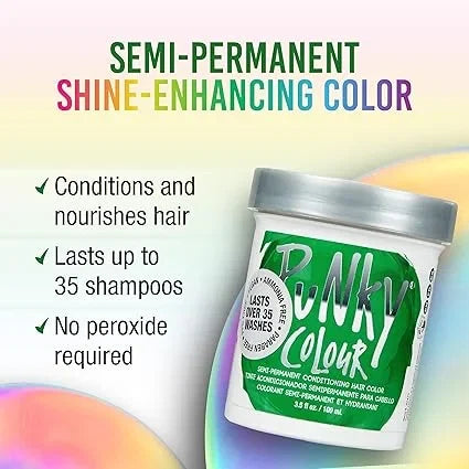 Punky Colour Semi-Permanent Conditioning Hair Color Apple Green — CLIPRONS