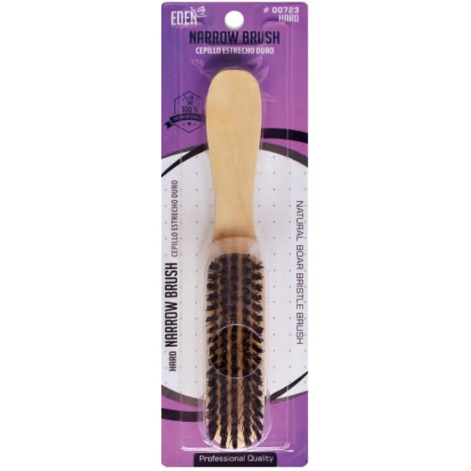 Eden Hard Narrow Natural Boar Brush — CLIPRONS