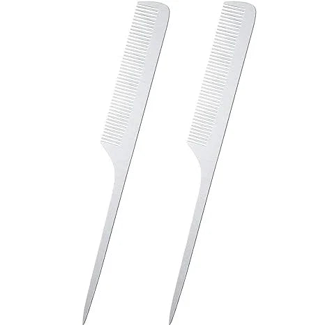 EDEN 2 Piece Metal Rat Tail Comb Set — CLIPRONS
