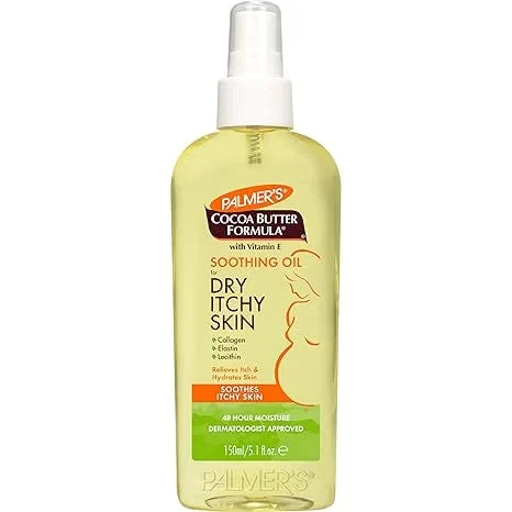 Palmer's Cocoa Butter Formula Soothing Oil with Vitamin E, Dry, Itchy Skin Relief, Anti-Itch Body Oil, 5.1 Ounces — CLIPRONS