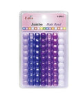 Eden Jumbo Hair Beads - Purple & White — CLIPRONS
