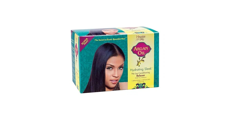 Hawaiian Silky Hydrating Sleek No Lye Relaxer Argan Oil, Super — CLIPRONS