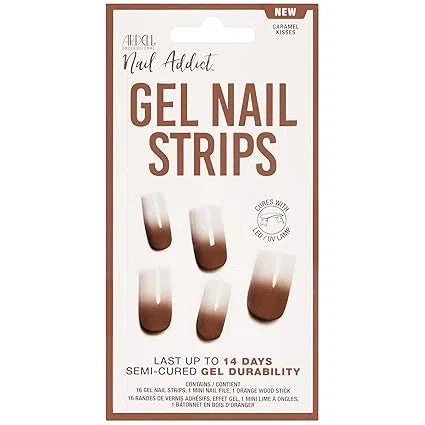 Ardell Nail Addict Gel Nail Strips Caramel Kisses — CLIPRONS
