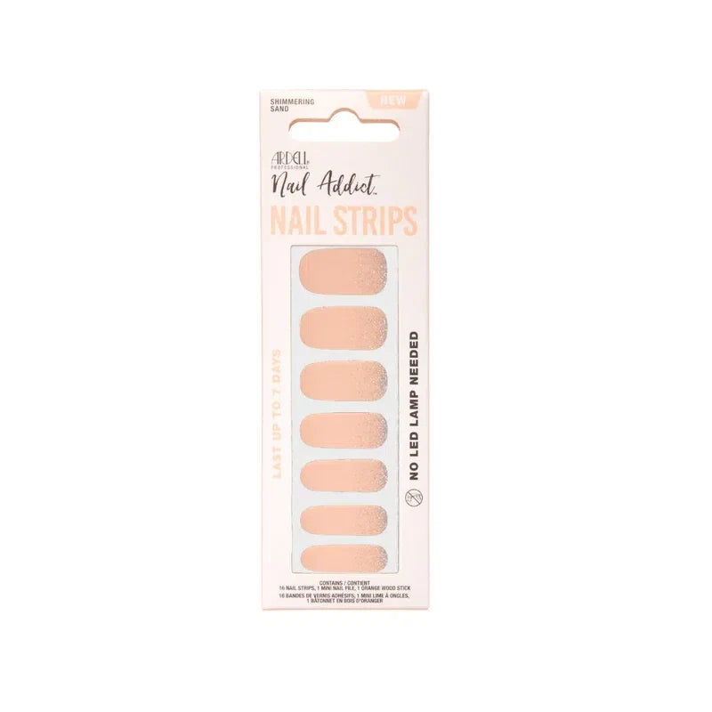 Ardell Nail Addict Nail Strips Shimmering Sand — CLIPRONS