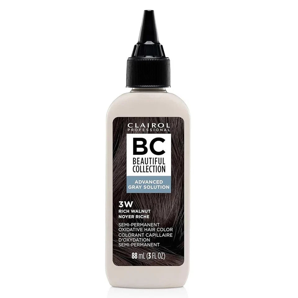 Clairol Beautiful Collection Advanced Gray Solution 3W Rich Walnut Semi Permanent Hair Color 3Oz (88ml) — CLIPRONS