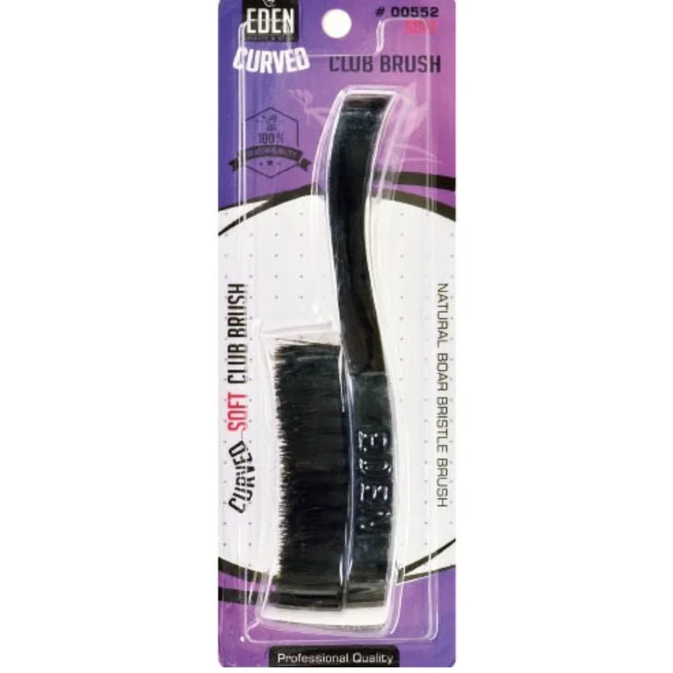 Eden Curved Soft Club Brush - Black — CLIPRONS