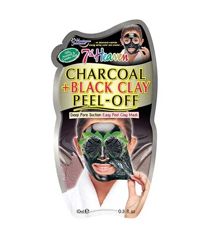 7th Heaven Charcoal + Black Clay Peel-Off Face Mask — CLIPRONS