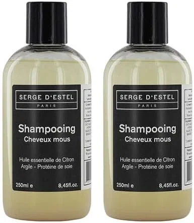 Shampoo Limp Hair 250ml x2. Revitalizing Restructuring Shampoo. Natural Care Active Ingredients and Plant Extracts. Made in Paris Not Tested on Animals — CLIPRONS
