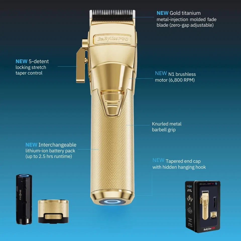 BaBylissPRO FXONE GOLDFX Clipper — CLIPRONS