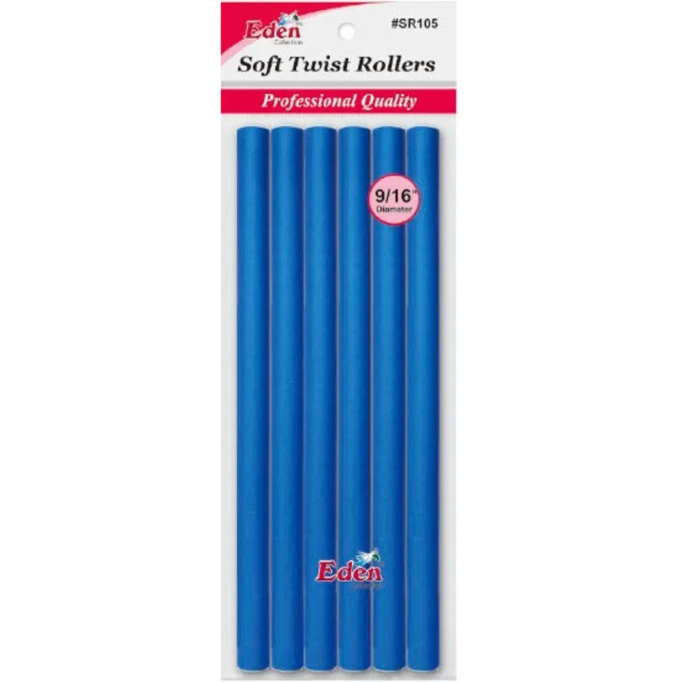 EDEN Soft Twisted Rollers Professional Quality 9/16" diameter — CLIPRONS