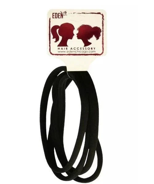 Eden 12pcs Ponytail Holder Elastics - Black — CLIPRONS