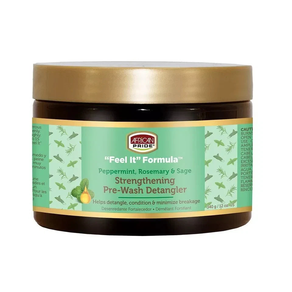 African Pride Feel It Formula Peppermint Rosemary & Sage Strengthening Detangler — CLIPRONS