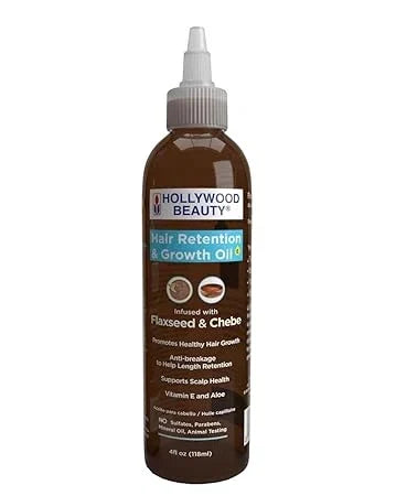 Hollywood Beauty Hair Retention & Growth Oil with Flaxseed & Chebe – 4oz — CLIPRONS