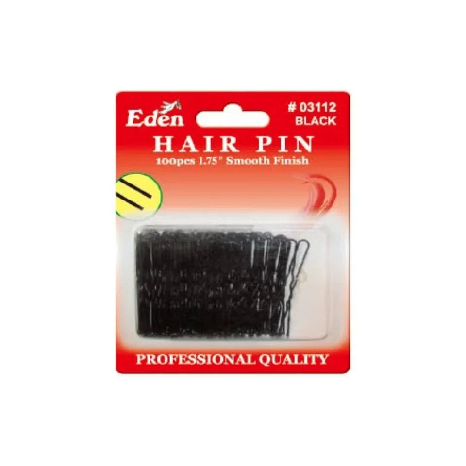 Eden Black 1.75'' Smooth Finish Hair Pins - 100pcs — CLIPRONS