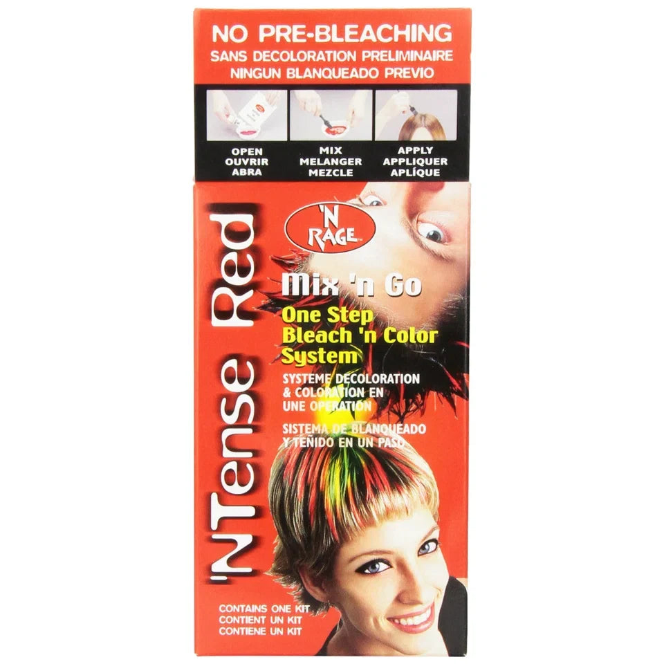 N'Rage Mix and Go Hair Color System Tense Red — CLIPRONS