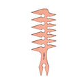 BaBylissPRO WIDE TOOTH STYLING COMB - ASSTD COLORS — CLIPRONS