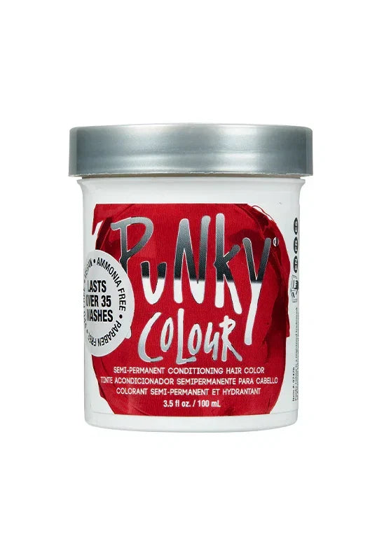 Punky colour Semi-Permanent Conditioning Hair Color Vermillion Red — CLIPRONS