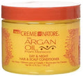 Creme of Nature Argan Oil from Morocco Day & Night Hair & Scalp Conditioner Hair Dress, Softens, Hydrates, Adds Shine & Improves Manageability, 4 oz — CLIPRONS