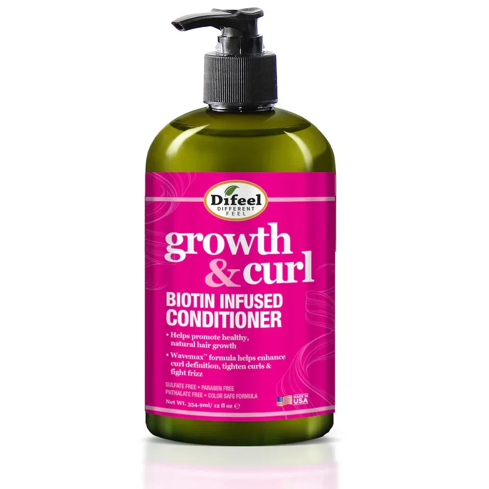 Difeel Growth and Curl Biotin Conditioner 12 oz. — CLIPRONS