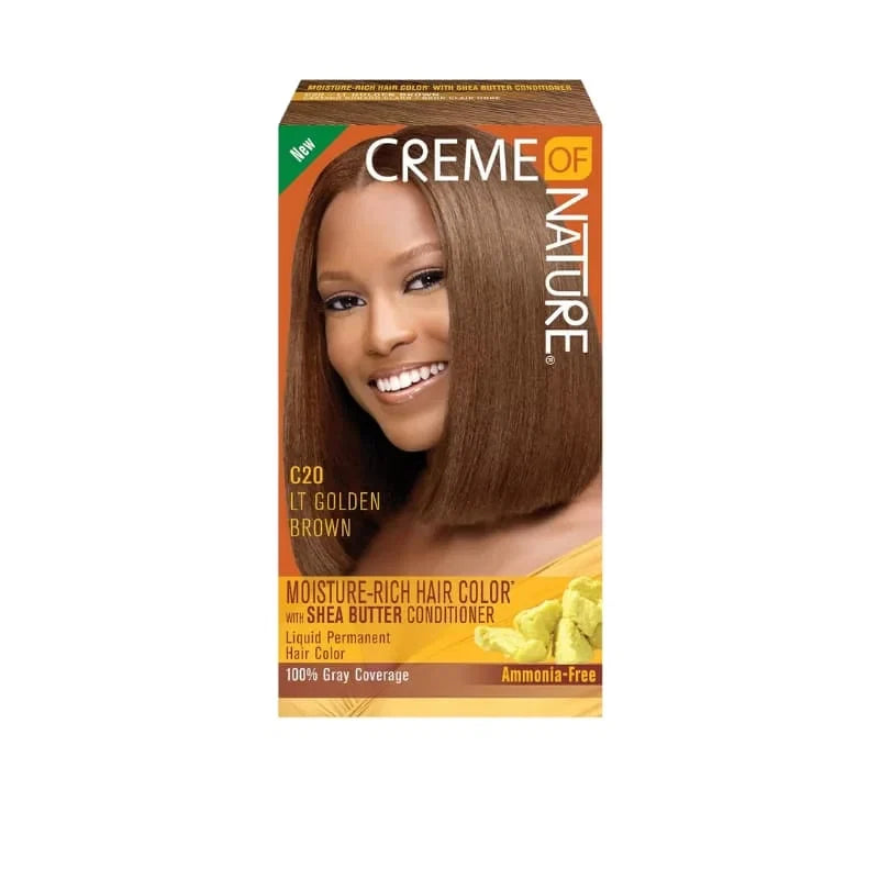 Creme Of Nature Moisture Rich Hair Color C20 Light Golden Brown — CLIPRONS