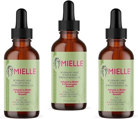 Honey/Rosemary Mint/Scalp & Hair Strengthening Oil/Healthy Hair Growth / 60ml / (Pack of 3) — CLIPRONS