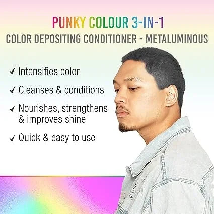 Punky 3-in-1 Color Depositing Shampoo + Conditioner Metaluminous — CLIPRONS