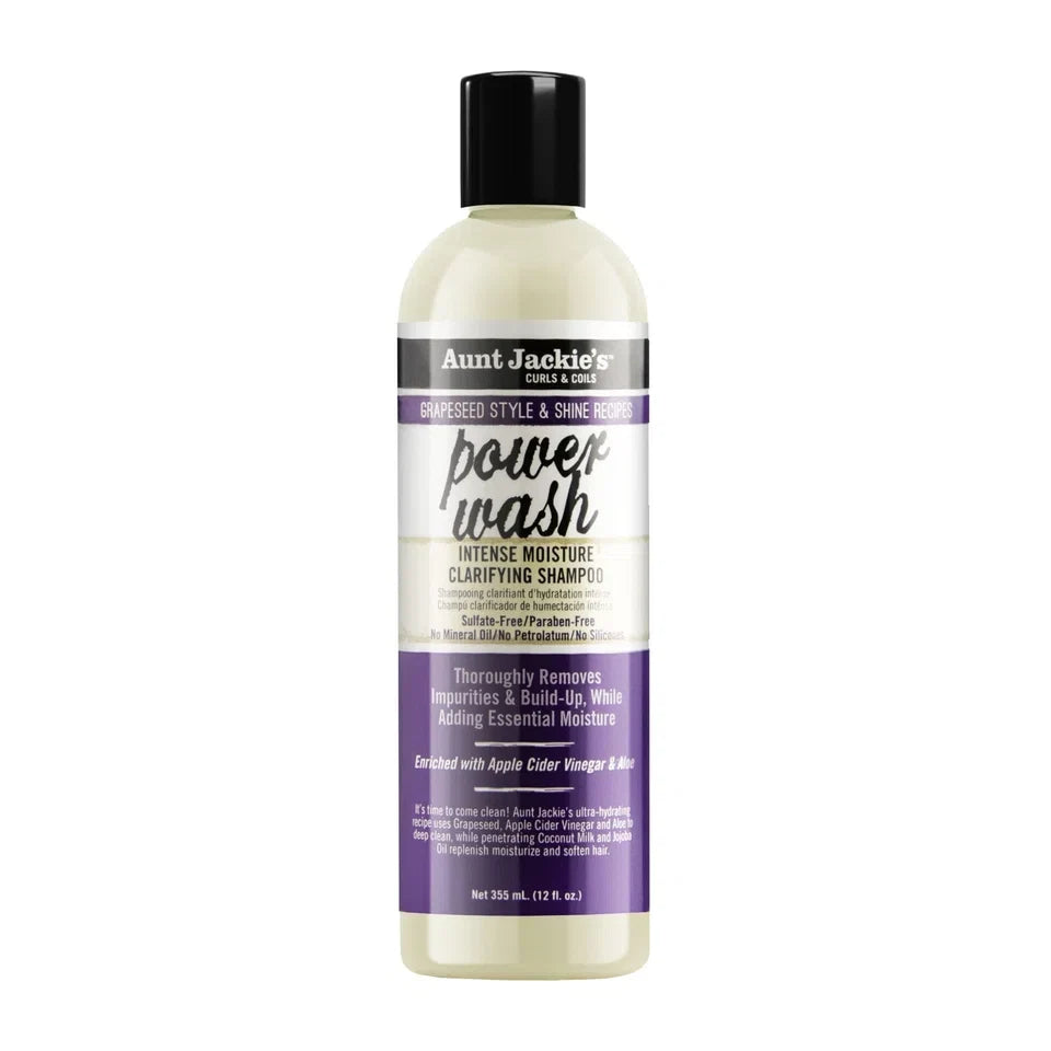 Aunt Jackie's Grapeseed Power Wash Shampoo - 355ml — CLIPRONS