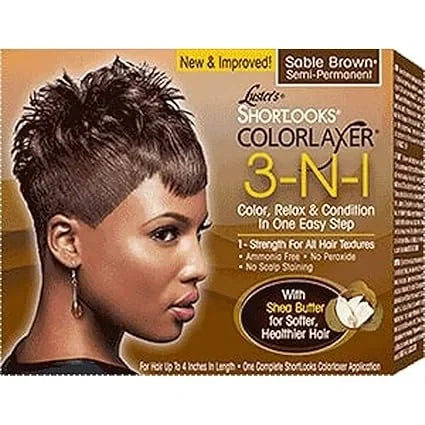 Luster's Shortlooks Color Relaxer 3-n-1 Brown, 1count — CLIPRONS