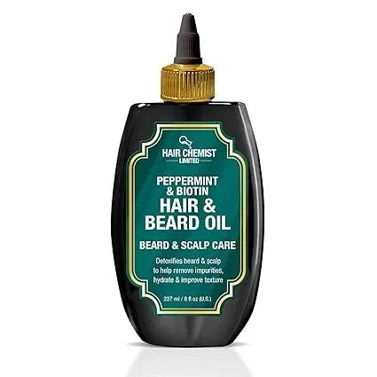 Hair Chemist Beard & Scalp Care Peppermint & Biotin Hair & Beard Oil - 236ml — CLIPRONS