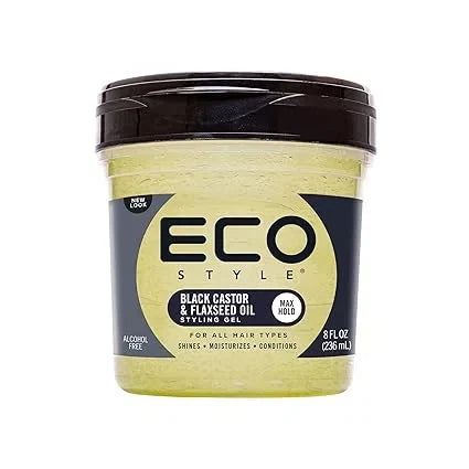 Eco Style Black Castor & Flaxseed Oil Styling Gel – 8 oz — CLIPRONS