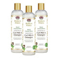 African Pride Moisture Miracle Hydrate & Renew Curl Milk & Hair Detangler (3 Pack), For Natural Coils & Curls, Hydrates & Controls Frizz, 12 oz — CLIPRONS