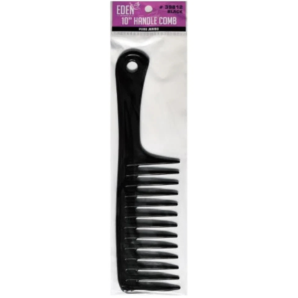 Eden 10'' Jumbo Handle Comb – Black — CLIPRONS