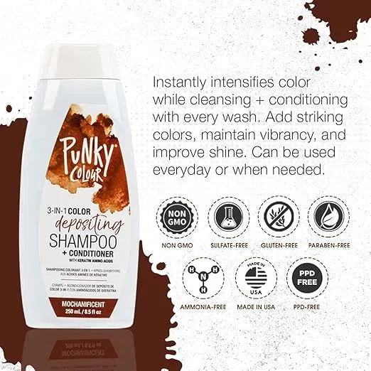 Punky 3-in-1 Color Depositing Shampoo-Conditioner Redilicious — CLIPRONS