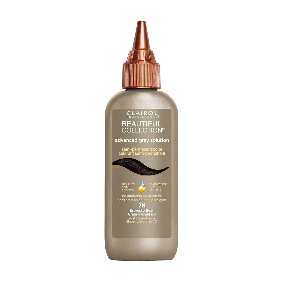 Clairol Professional Beautiful Advanced Gray Solutions 2N ESPRESSO BEAN — CLIPRONS
