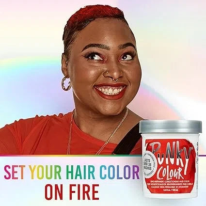 PUNKY COLOUR Semi-Permanent Conditioning Hair Color Fire — CLIPRONS