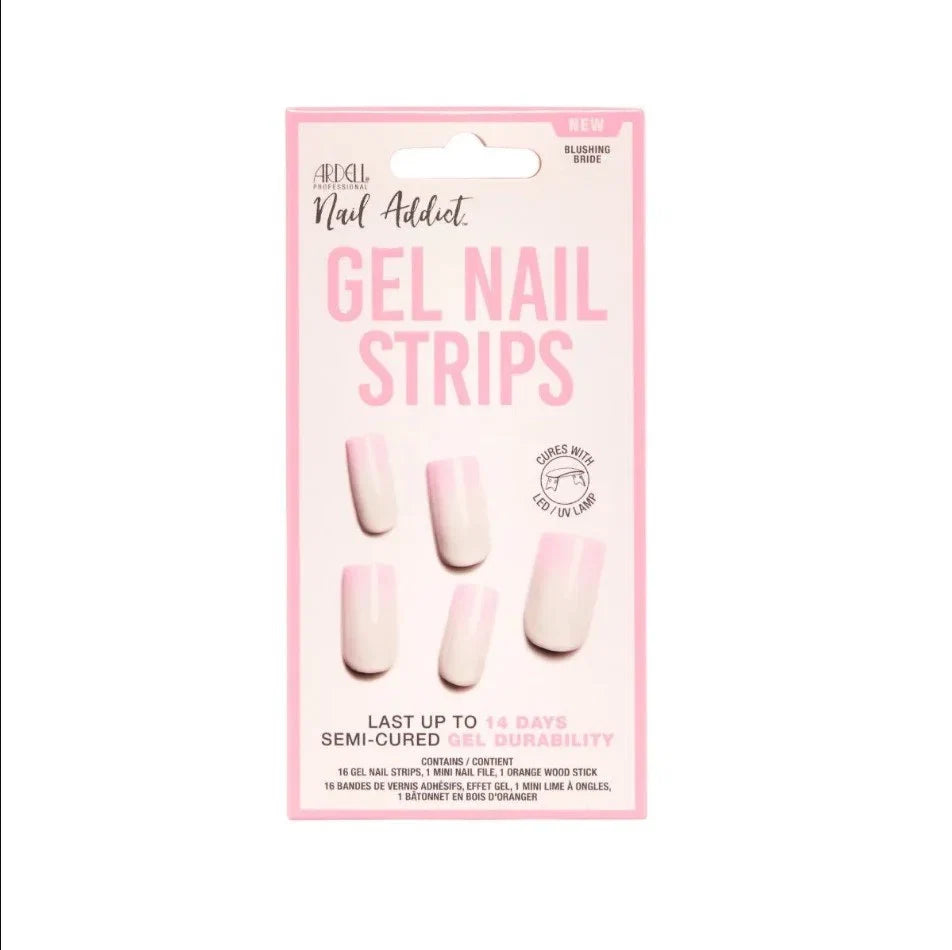 Ardell Nail Addict Gel Nail Strips Blushing Bride — CLIPRONS