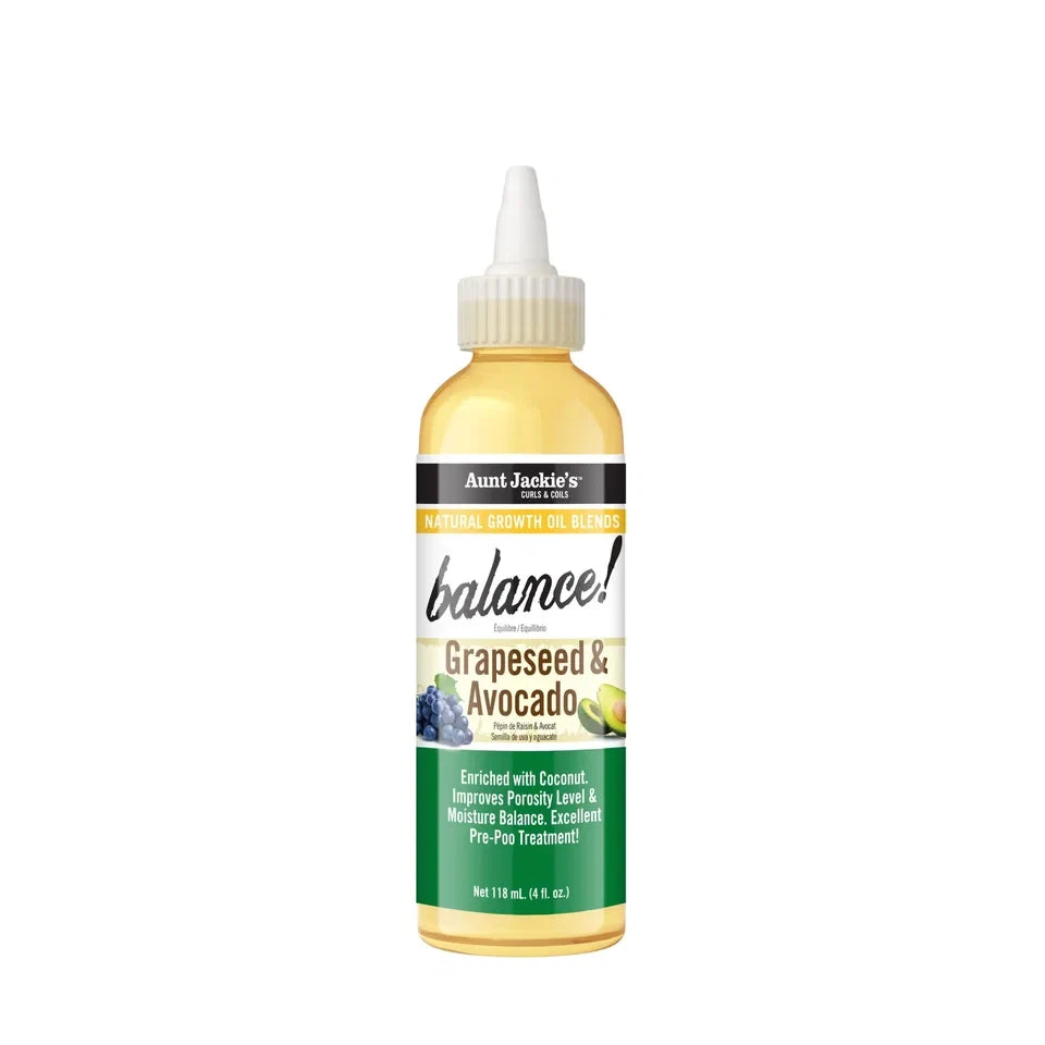 Aunt Jackie's Balance Grapeseed & Avocado Oil Blend — CLIPRONS