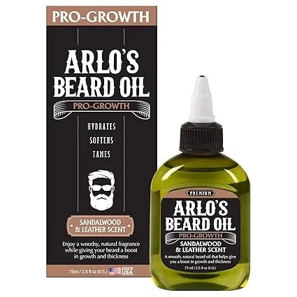 Arlo Pro Growth Beard Oil Sandalwood Leather Scent 2.5 oz | Beard Growth & Conditioning Oil — CLIPRONS