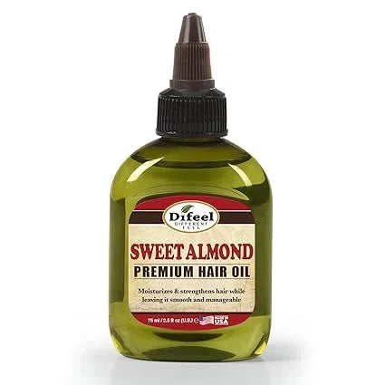 Difeel Premium Natural Hair Care Sweet Almond Oil - 74ml — CLIPRONS