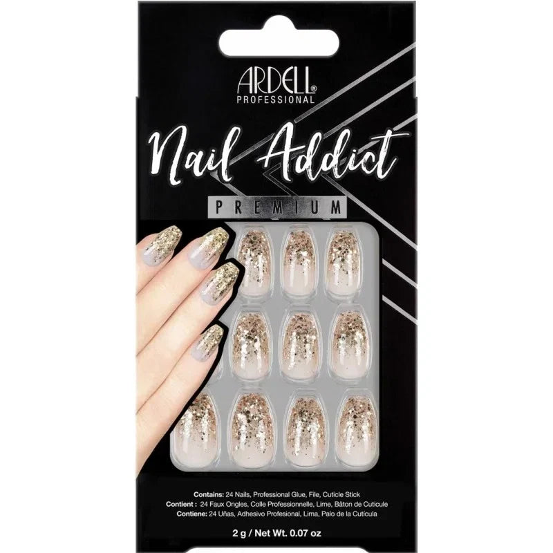 Ardell Nail Addict Premium Dripping in Gold — CLIPRONS