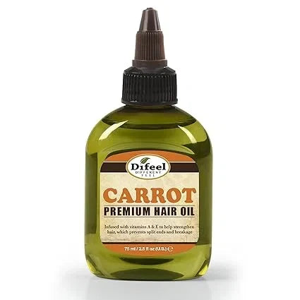 Difeel Premium Mega Care Natural Hair Carrot Oil with Vitamins A & E - 74ml — CLIPRONS
