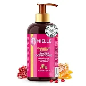 Mielle Organics Pomegranate & Honey Leave In Conditioner for Curly Hair - Moisturizing Detangler & Curly Hair Treatment to Help Repair Damage, Prevent Frizz & Improve Shine (12 Fl Oz) — CLIPRONS