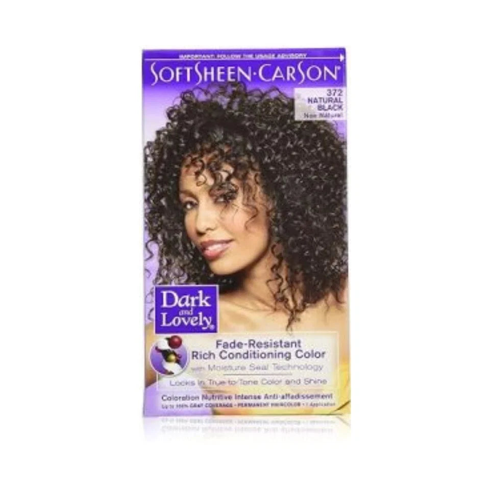 Dark and Lovely Permanent Hair Color 372 Natural Black 1 Each — CLIPRONS