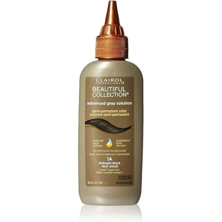 Clairol Professional Beautiful Advanced Gray Solutions 1a Midnight Black, 3 oz — CLIPRONS
