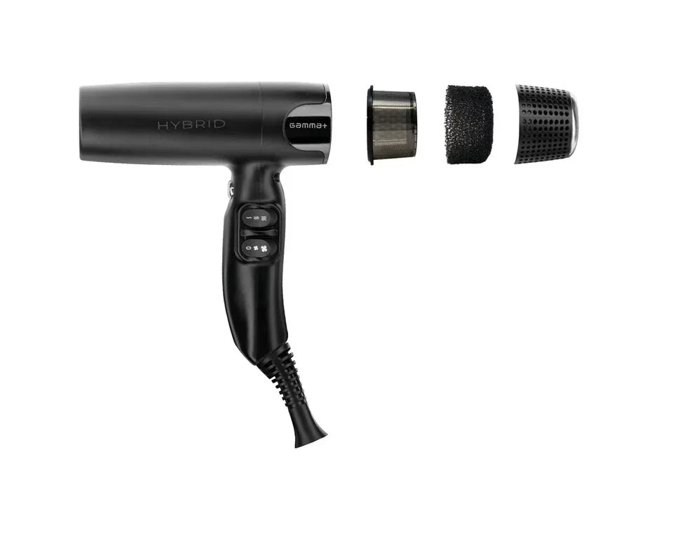 Gamma+ Hybrid Hair Dryer Black — CLIPRONS