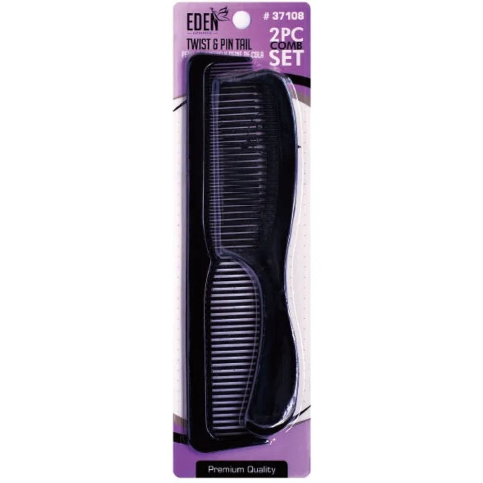 Eden 2-Piece Twist & Pin Tail Comb Set — CLIPRONS