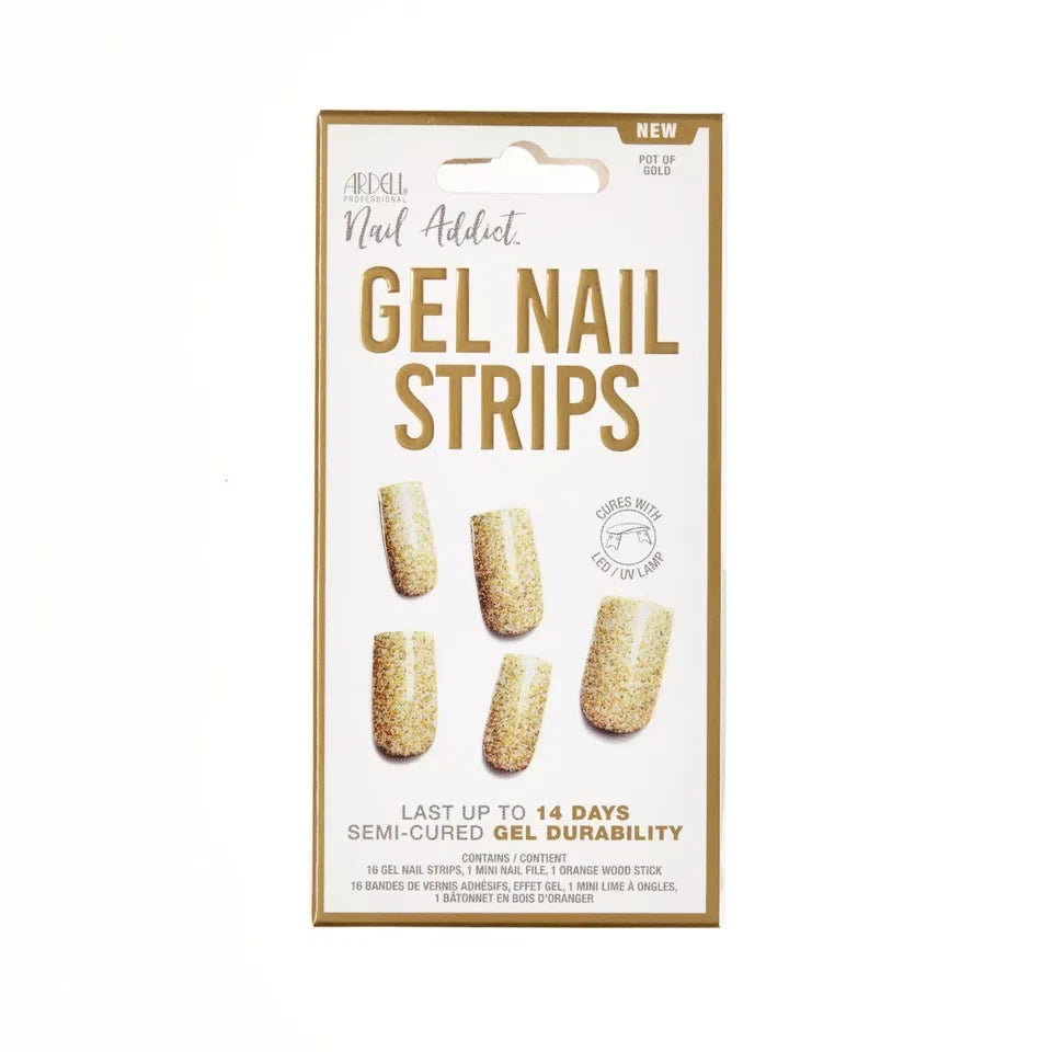 Ardell Nail Addict Gel Nail Strips Pot of Gold — CLIPRONS