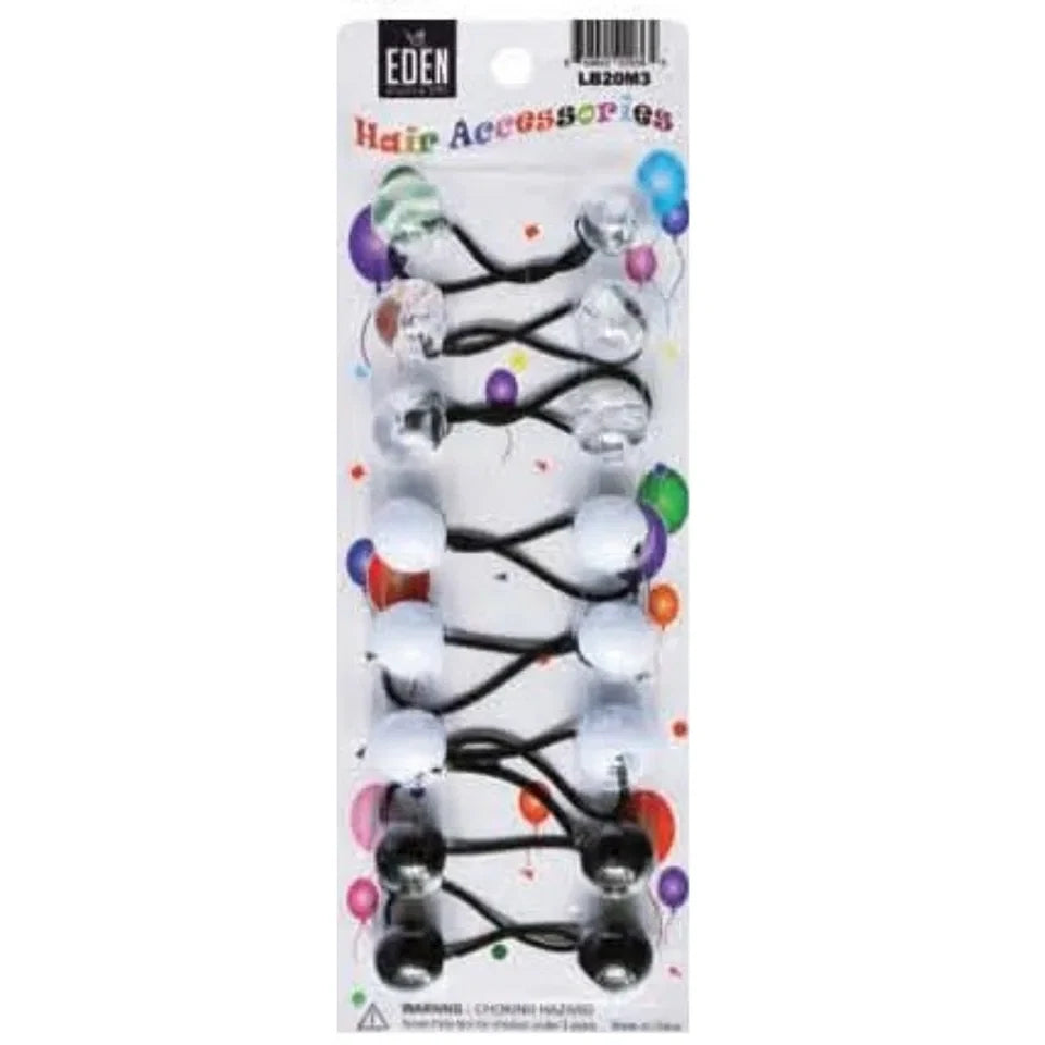 Eden 8pcs Hair Beads - Black/White/Clear — CLIPRONS
